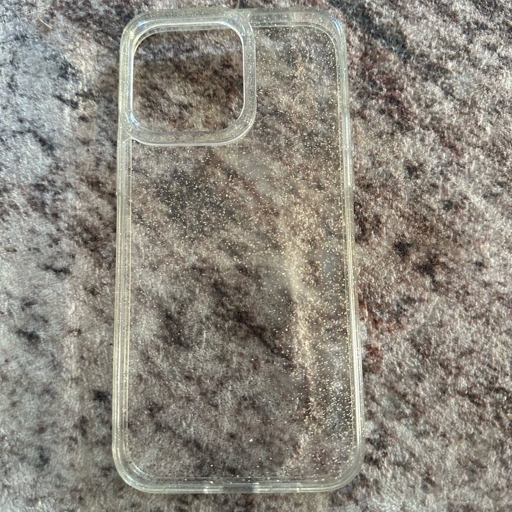 Clear Glitter Phone Case